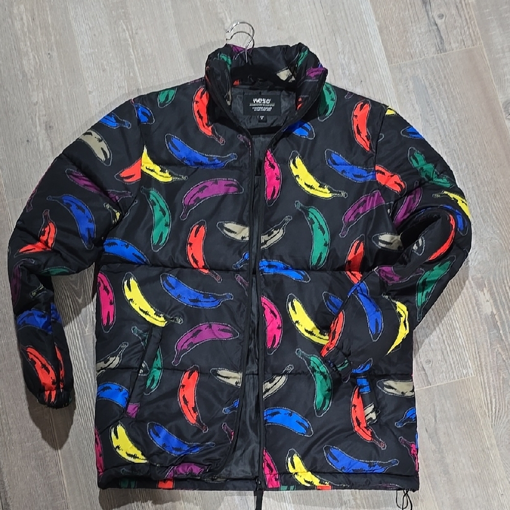 Wesc Vegan Multicolor Banana Print Men's Jacket